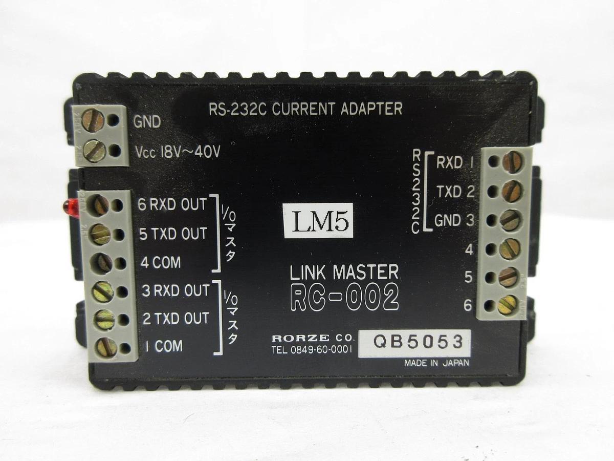 Used Rorze Automation RS-232C Current Adapter RC-002 Link Master Lot of 5 Working