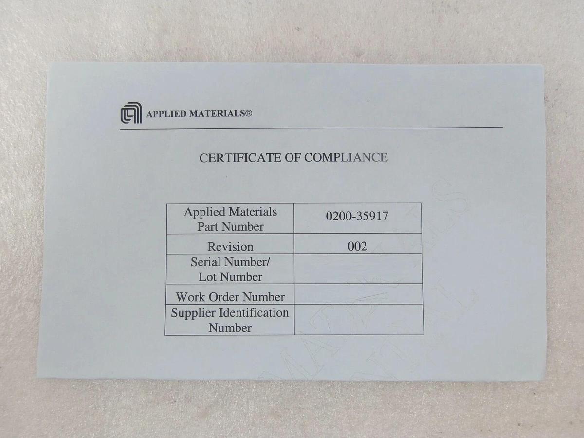 AMAT Applied Materials 0200-35917 NIT 2 Zone Quartz Insert New Surplus