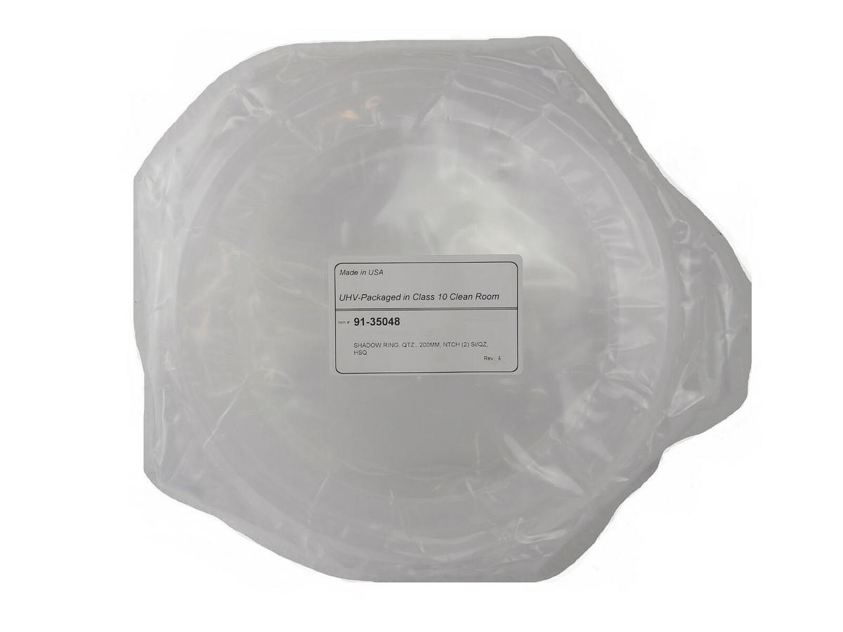 West Coast Quartz 91-35048 200mm Shadow Ring Notch (2) Si/QZ HSQ300 New Surplus