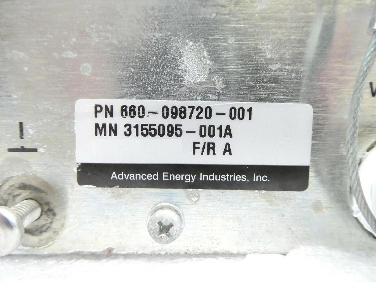 Used HFG 5000 AE Advanced Energy 660-098720-001 HF Generator 3155095-001A As-Is