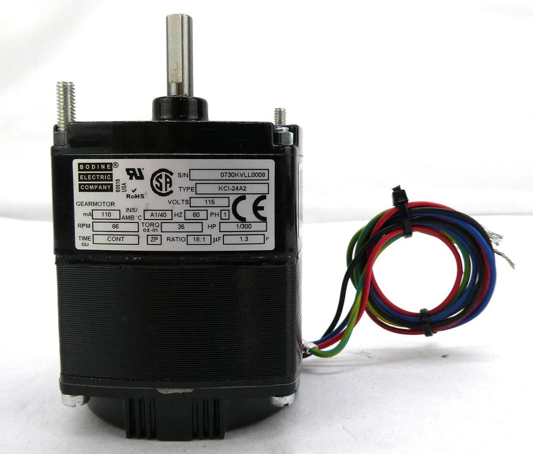 Bodine Electric KCI-24A2 Parallel Shaft AC Gearmotor K-2 Series New Surplus