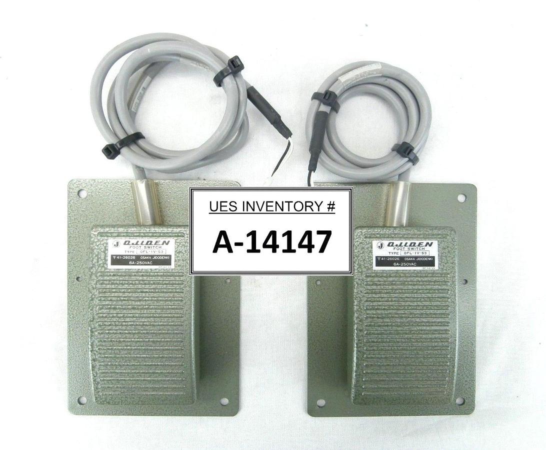 Used Ojiden OFL-1V-S3 Switch Set of 2 ID86-014729-11 ID86-014730-11 TEL Unity II Used
