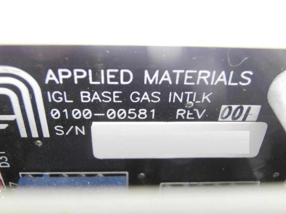 Used AMAT Applied Materials 300mm Gas Interlock PCB Card 0100-00580 0100-00581 Spare