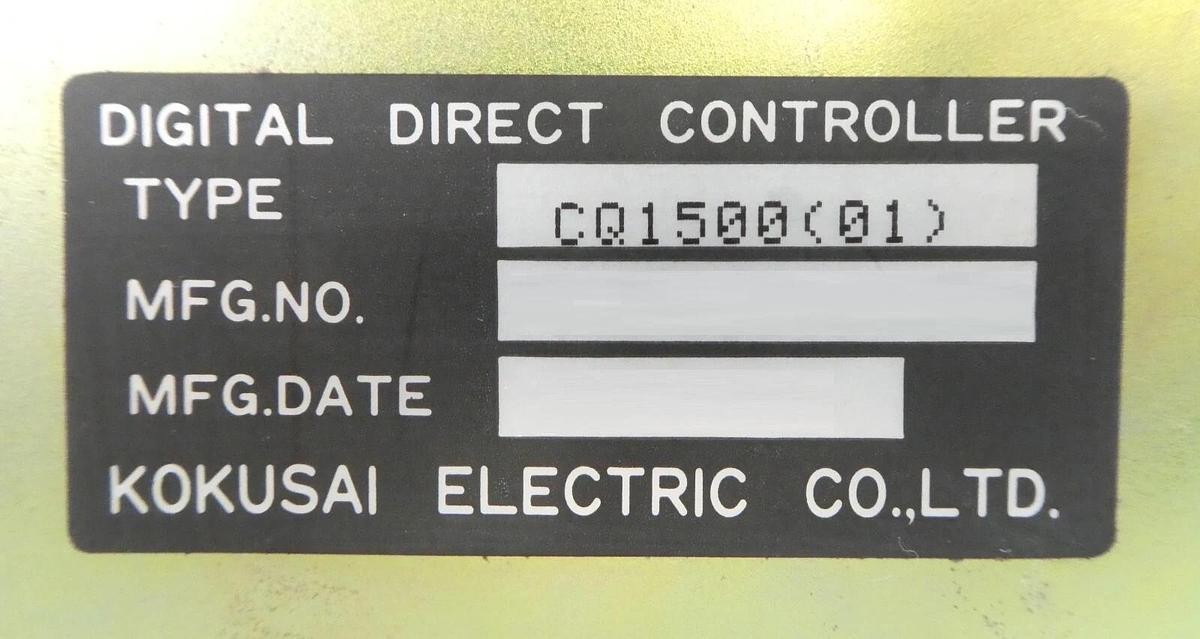 Used Kokusai Electric CQ1500(01) Digital Direct Controller ACCURON CQ-1500 Working