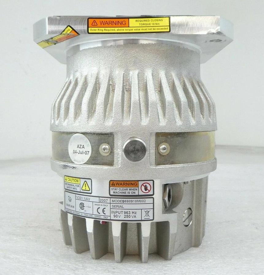 Used TV-301 NAV Navigator Varian 9698918M002 Spectrometer Turbo Pump Tested Working