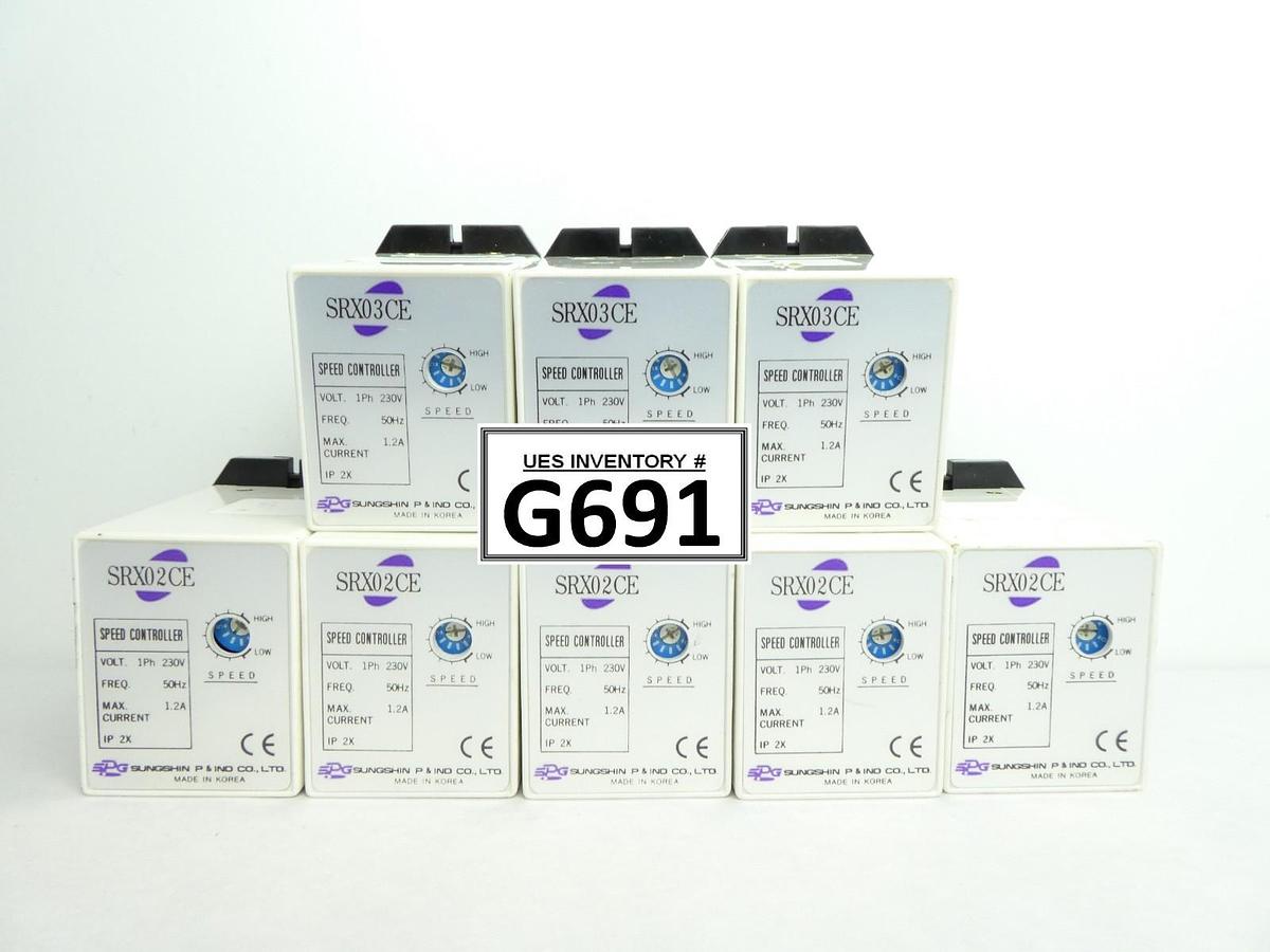 Used Sungshin SRX Speed Controller SRX02CE SRX03CE Reseller Lot of 8 Used Working