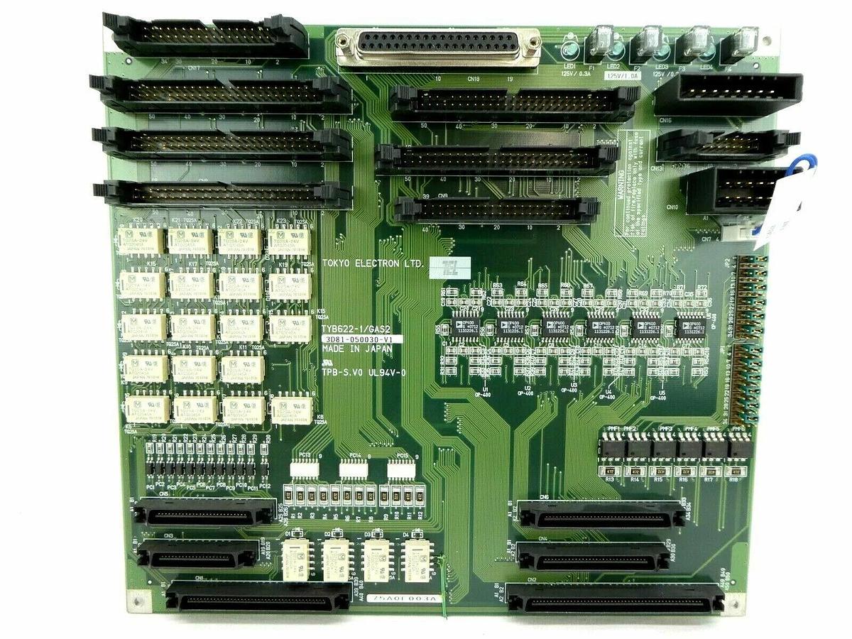 Used TEL Tokyo Electron 3D81-050030-V1 Interface PCB TYB622-1/GAS2 Working Spare