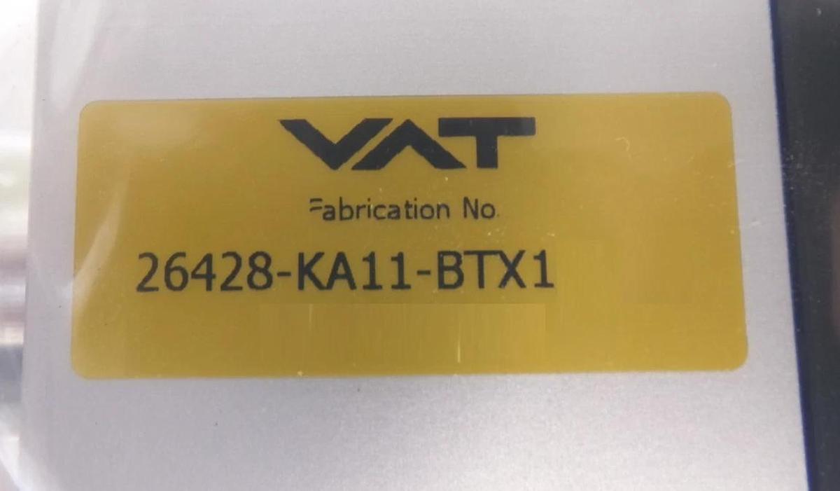 VAT 26428-KA11-BTX1 Angle Valve AMAT 3870-06543 Reseller Lot of 2 New Surplus