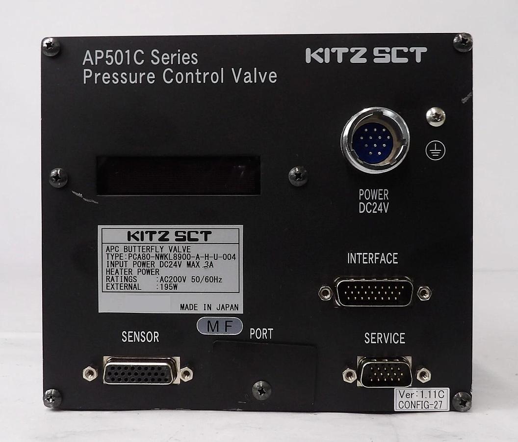 Used KITZ SCT PCAA80-NWKL8900-A-H-U-004 APC Butterfly Valve AP501C Series Working