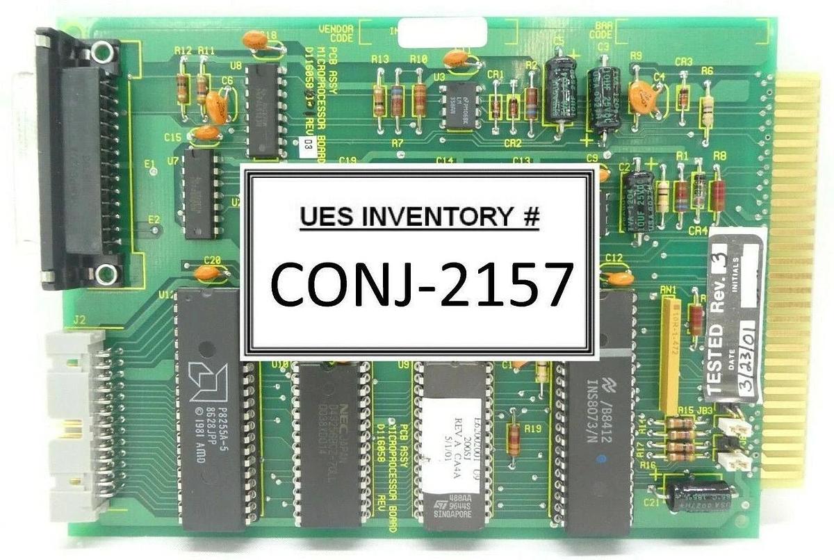Used Varian Semiconductor VSEA D116058001 Microprocessor PCB Card Rev. 03 Working