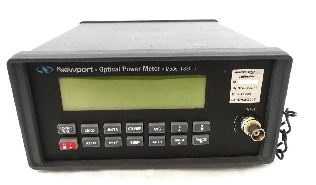 Used Newport 1830-C Dual Channel Optical Power Meter Module Working Surplus