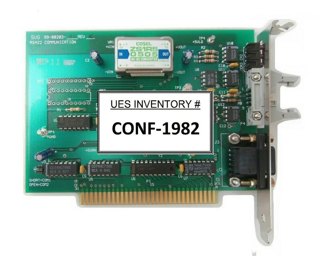Used SVG Silicon Valley Group 99-80203-02 RS422 Communication PCB Card Rev. K Spare