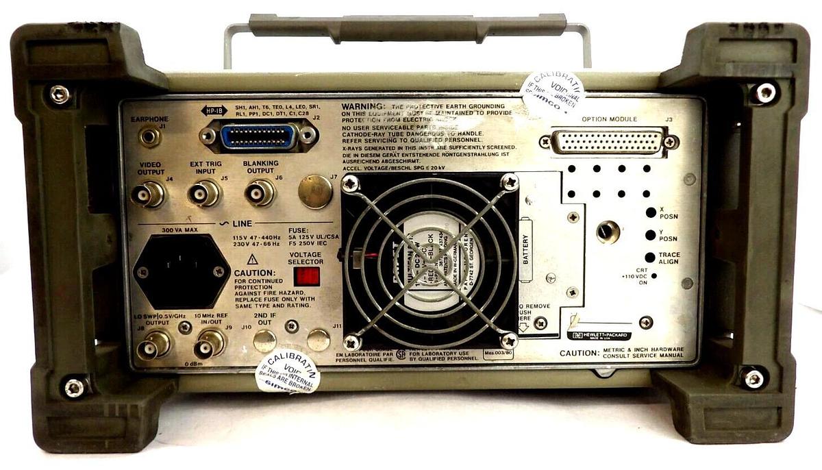 Used HP Hewlett-Packard 8562B Spectrum Analyzer 1kHz-2.9GHz 2.75-22GHz Spare Surplus
