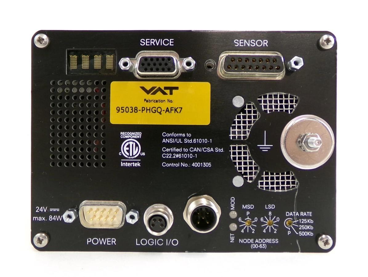 Used VAT 95038-PHGQ-AFK7 Integrated Pressure Controller for Butterfly Valve Working