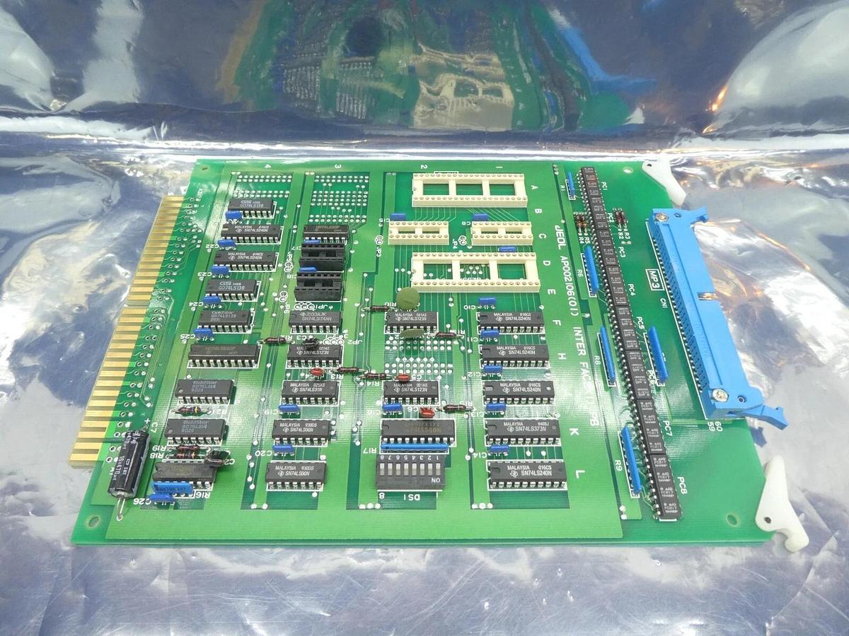 Used JEOL AP002106(01) Inteface PCB Card INTER FACE(1) PB JSM-6300F SEM Working Spare