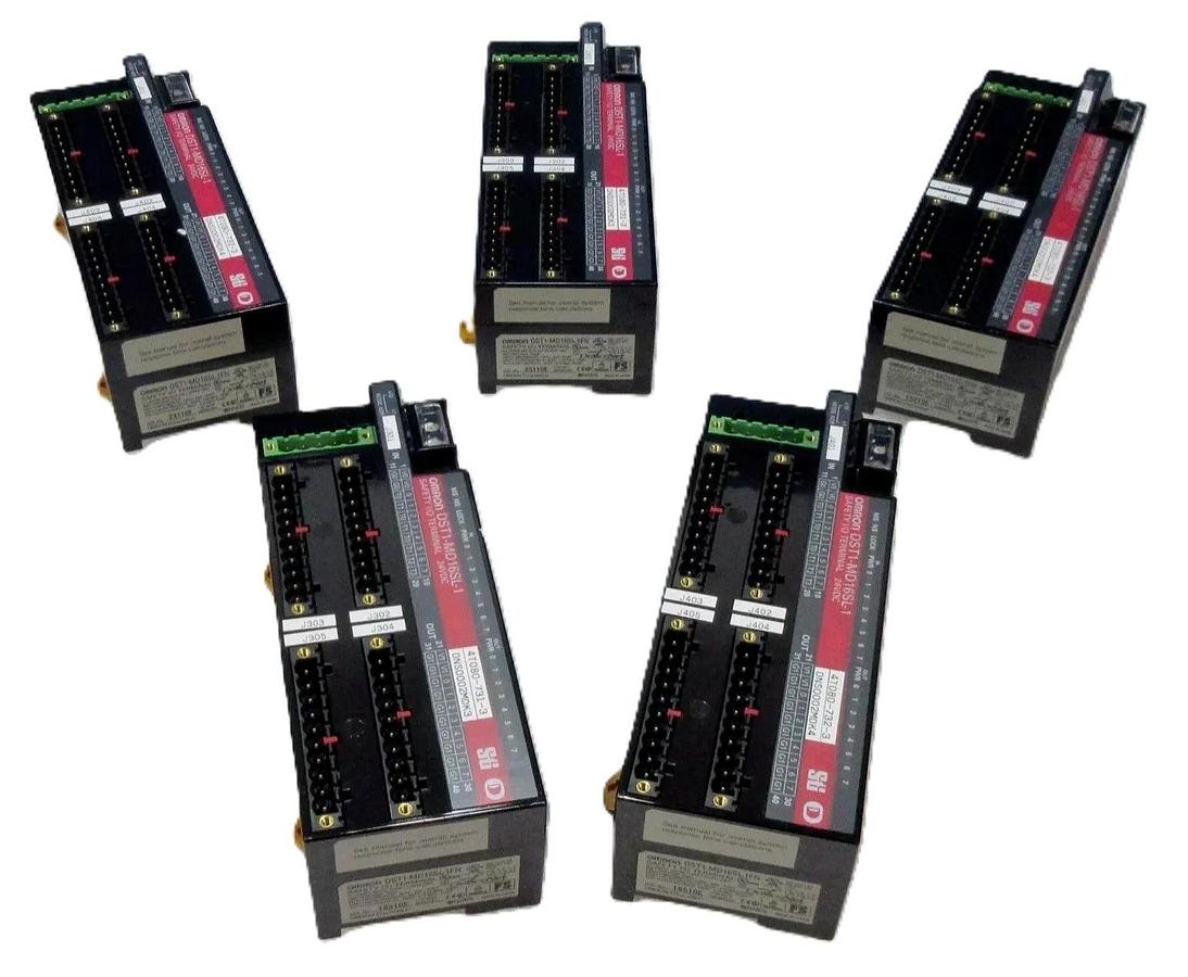 Used Omron DST1-MD16SL-1 Safety I/O Terminal Nikon 4T080-731-3 Lot of 5 Working