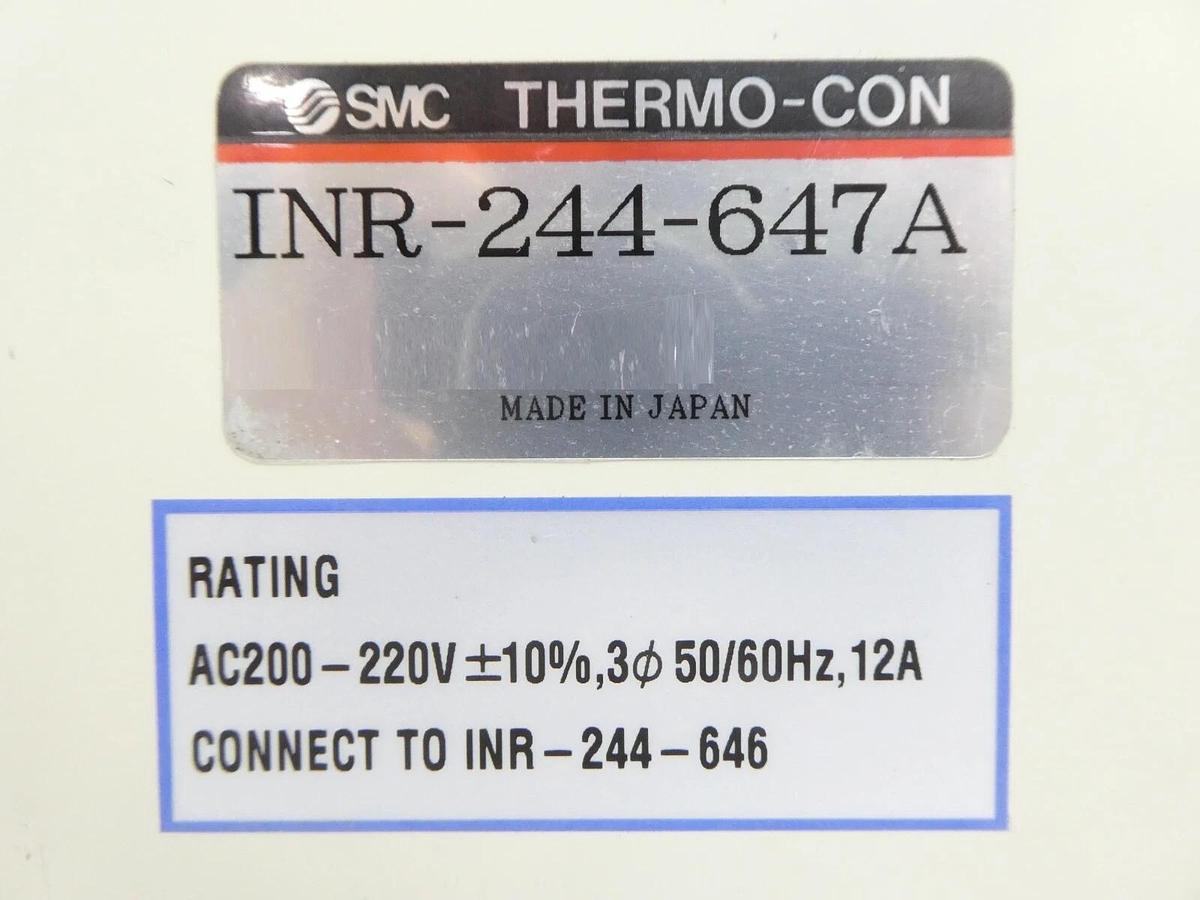 Used SMC INR-244-647A Temperature Controller THERMO-CON for INR-244-646 Untested