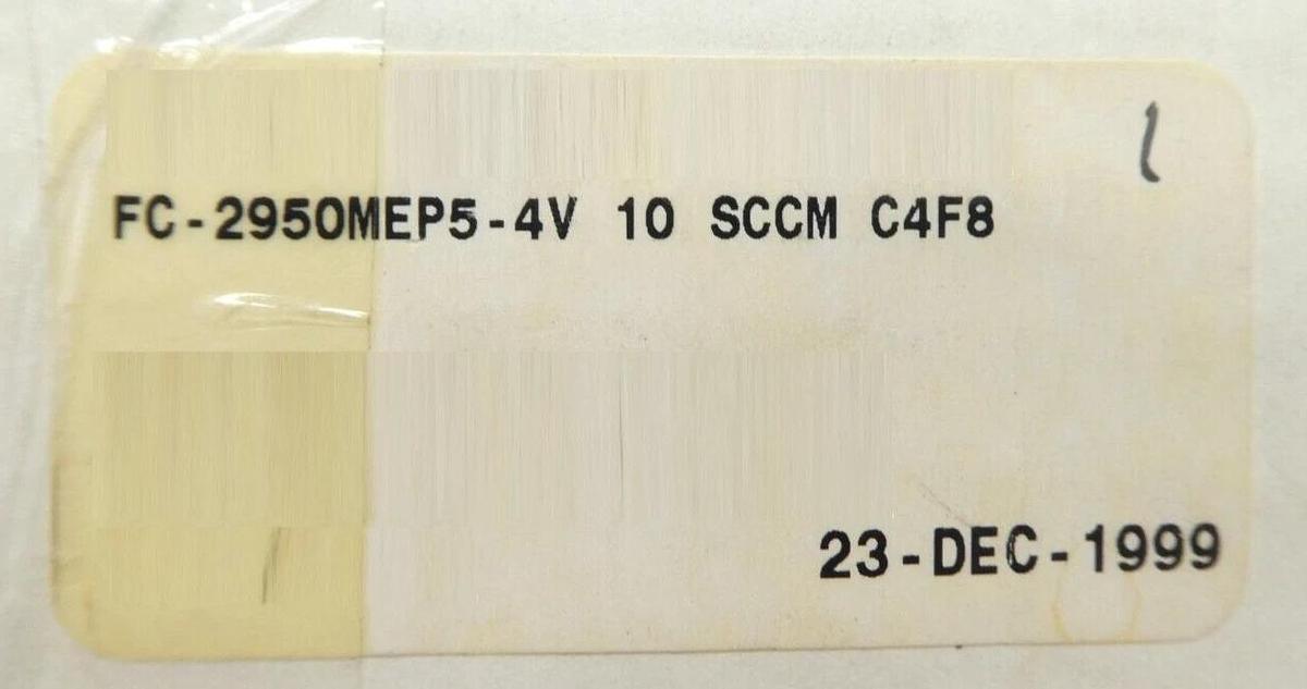 Millipore FC-2950MEP5-4V Mass Flow Controller MFC 10 SCCM C4F8 Lam 797-093267-12