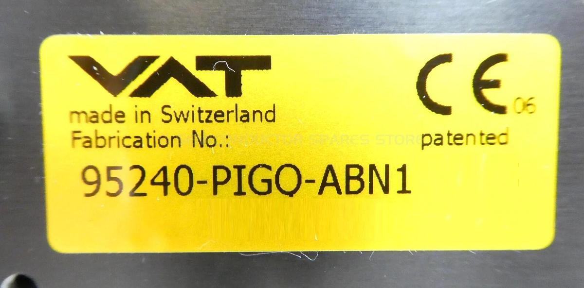 Used VAT 95240-PIGO-ABN1 Butterfly Valve Integrated Pressure Controller Working Spare