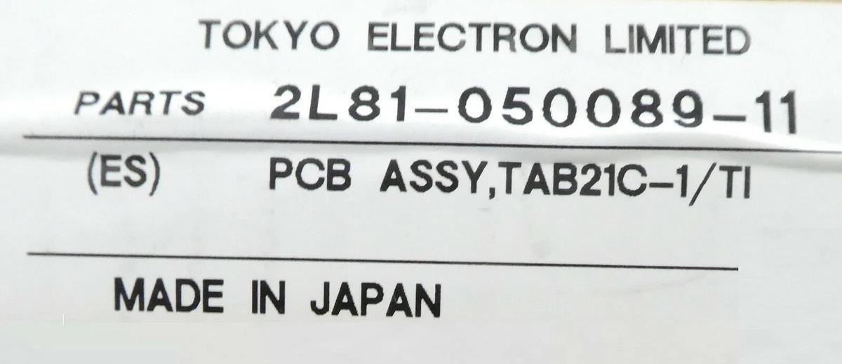 TEL Tokyo Electron 2L81-050089-11 Interface PCB TAB21C-1/TIPC-R New Surplus