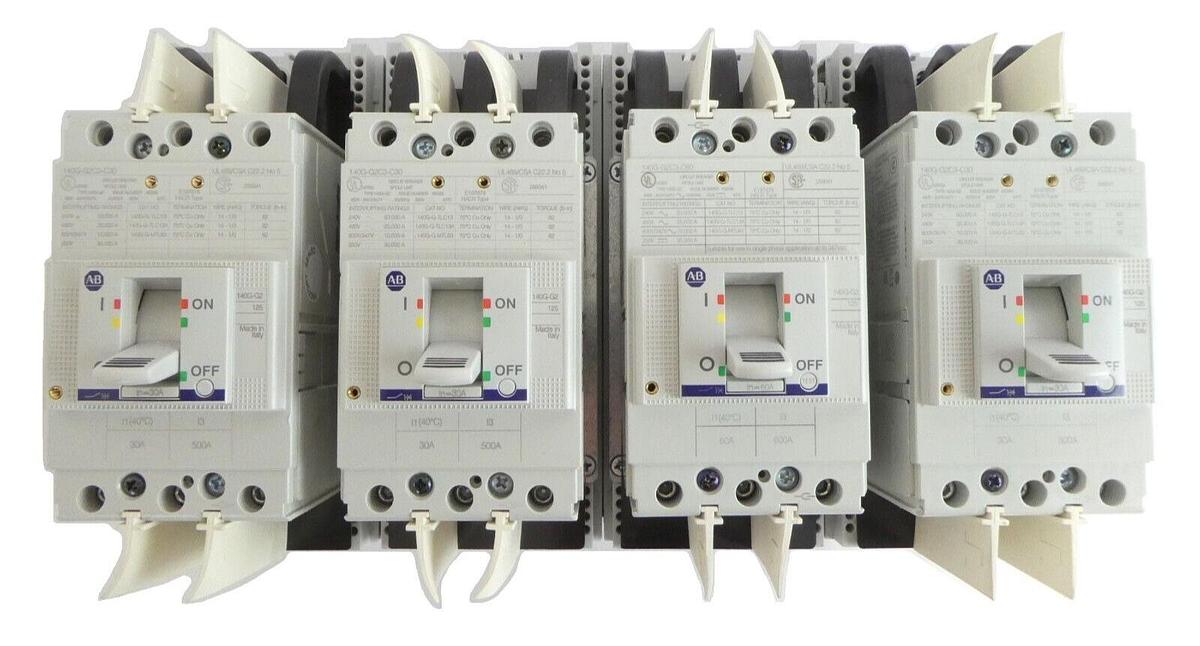 AB Allen-Bradley 140G-G2C3-C30 140G-G2C3-C60 Circuit Breaker Lot of 4 New