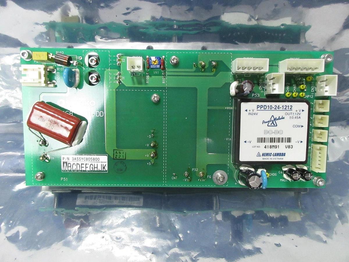Used Shinko Electric 3ASSYC805800 DC/DC Converter PCB OHT-DD1 Asyst VHT5-1-1 Used