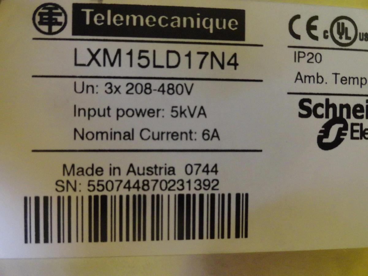 Used Telemecanique LXM15LD17N4 Servo Drive Lexium 15 LP Working Surplus