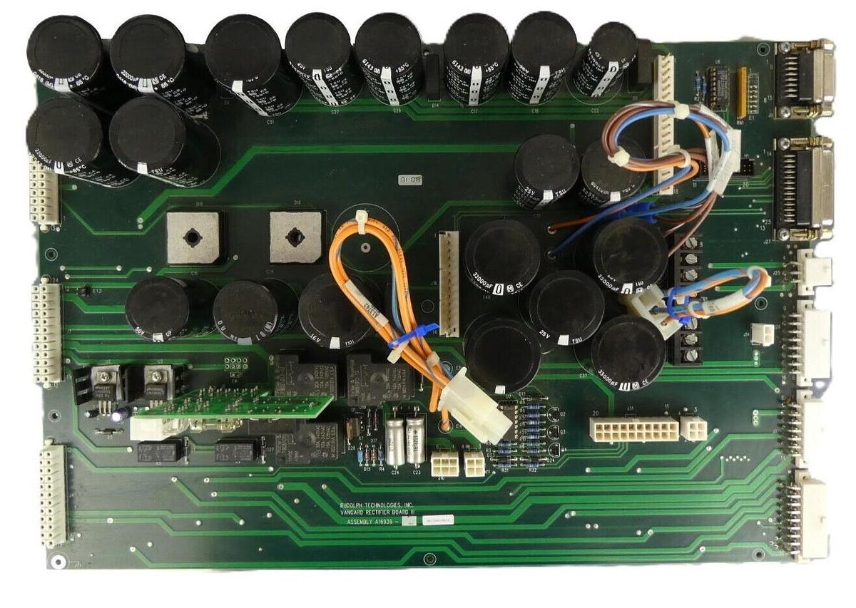 Used Rudolph Technologies A16939 Vangard Rectifier PCB Board III Working Surplus