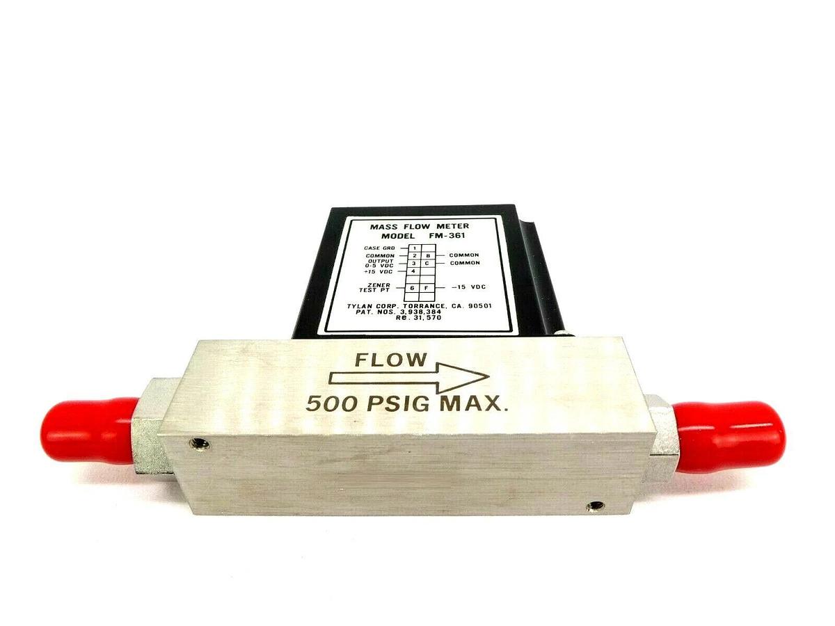 Used Tylan FM-361V Mass Flow Meter MFC 10 SLPM N2 FM-361 Working Surplus