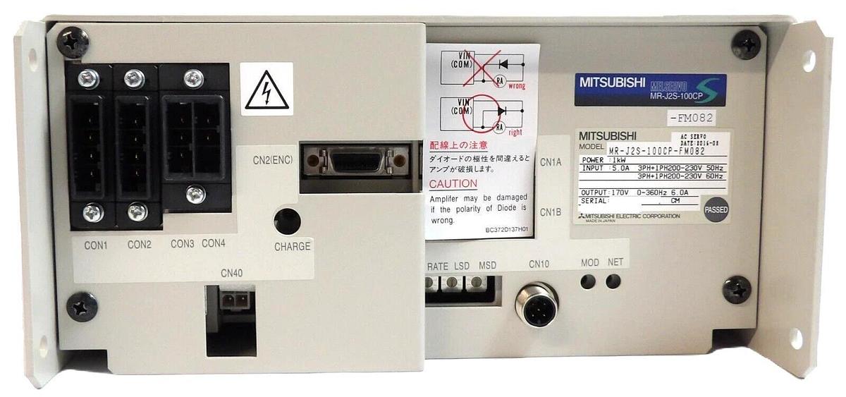 Used Mitsubishi MR-J2S-100CP-FM082 Servo Drive Module MELSERVO MR-J2S-100CP New