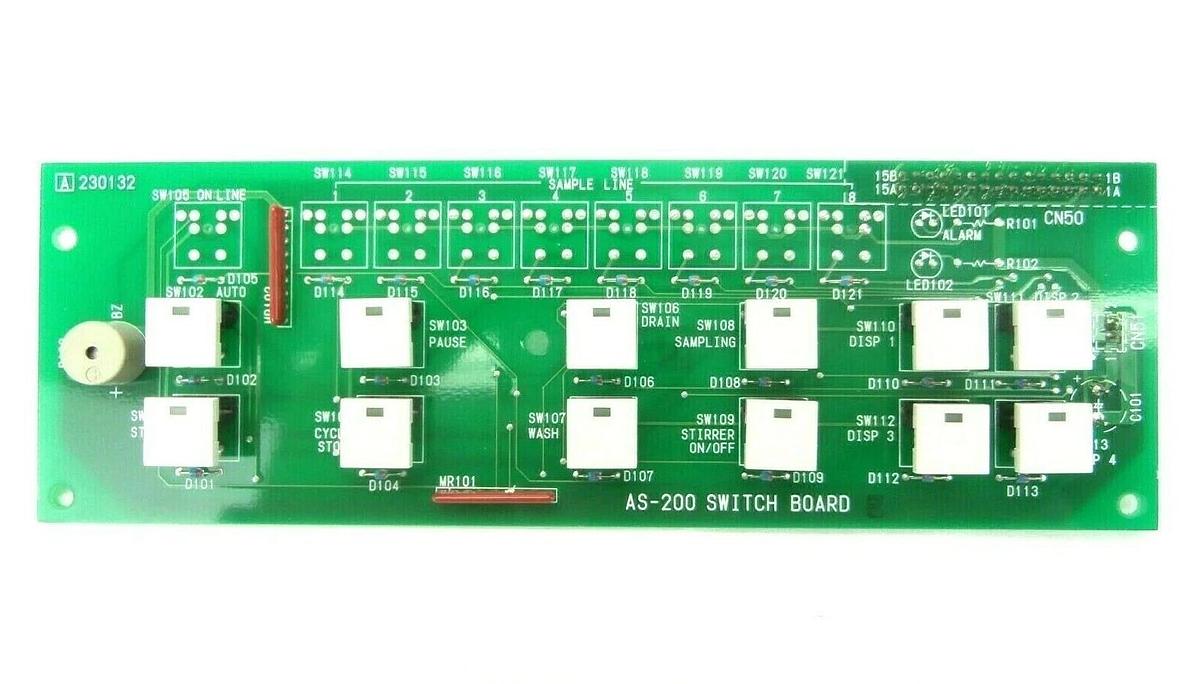 Used Hiranuma Sangyo 230132 AS-200 Switch Board Keypad PCB Assembly Working Spare
