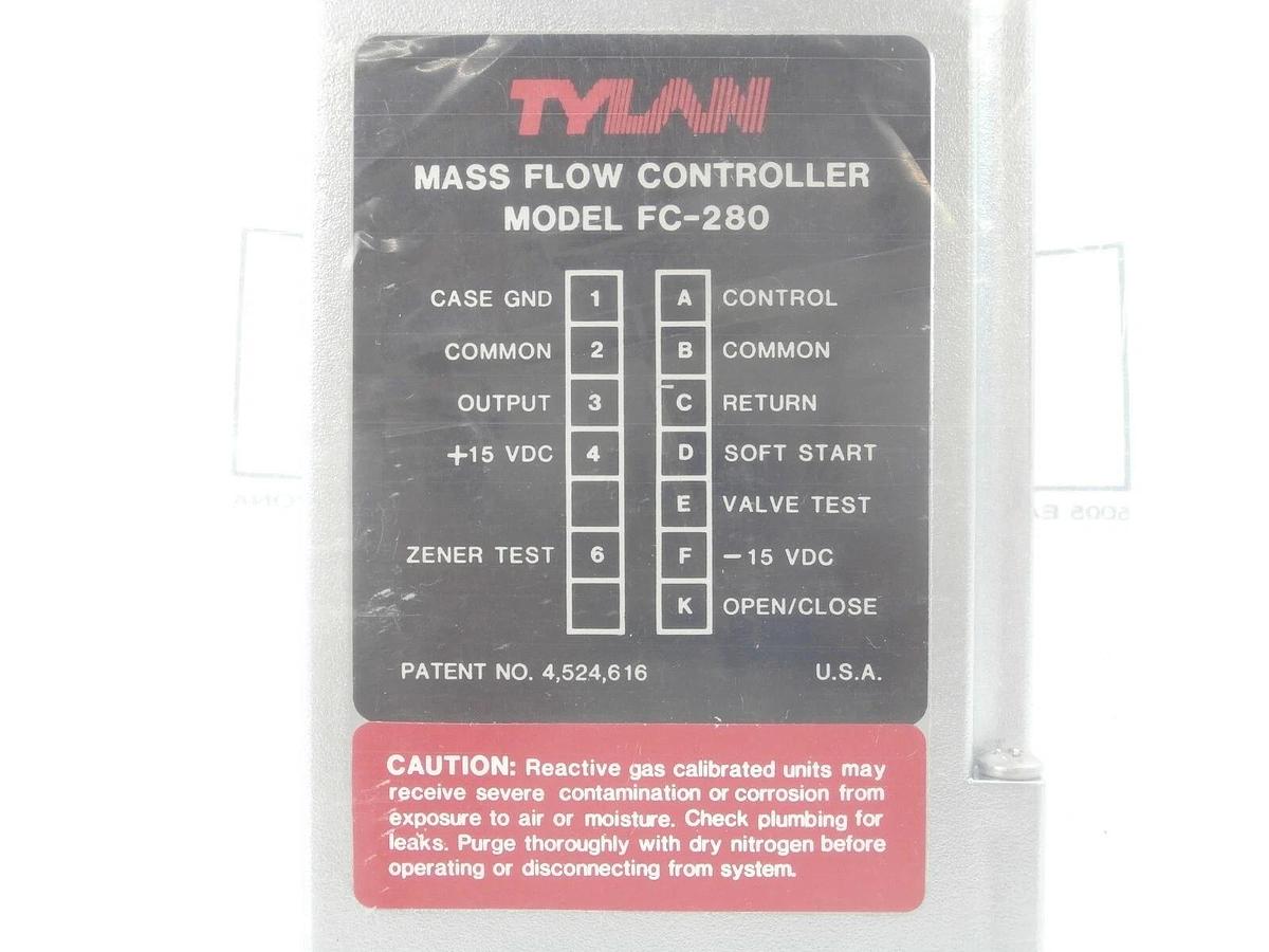 Used Tylan FC-280KZ Mass Flow Controller MFC 100 SCCM SiH4 OEM Refurbished