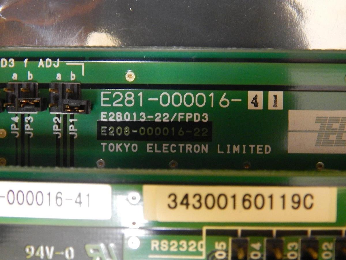Used TEL Tokyo Electron E281-000016-41 FDP3 Display PCB Card T-3044SS Working Spare