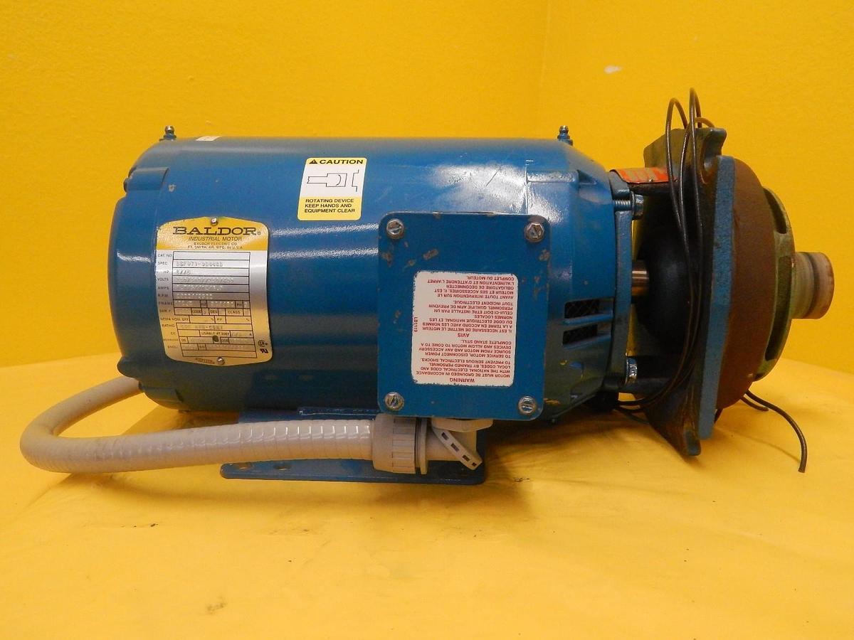 Used Baldor 36F971-0344G3 Industrial Motor Burks 350GA7-1-1-4ME5.44SP Used Working