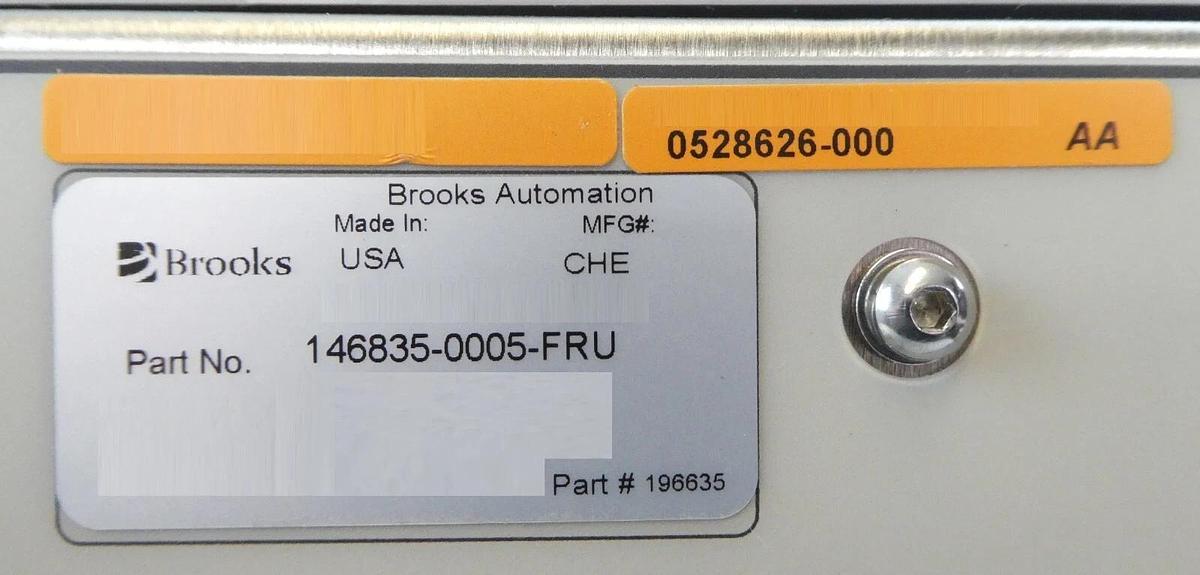 Used Brooks 146835-0005-FRU Series 8 Robot Controller KLA-Tencor 0528626-000 Working