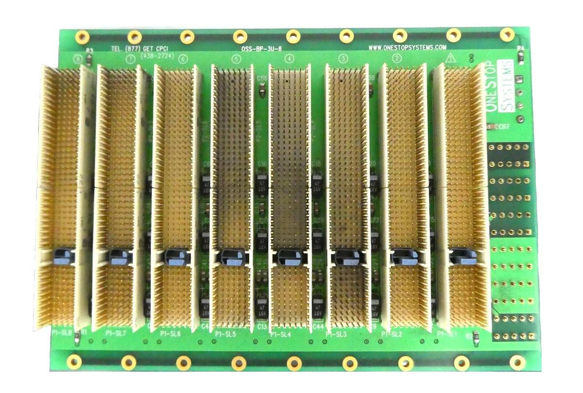 Used OSS One Stop Systems OSS-BP-3U-8 Backplane PCB Board Working Surplus