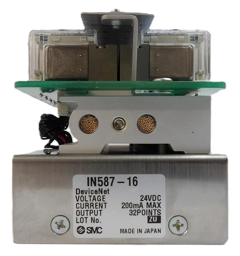 Used SMC IN587-16 32-Point EtherCAT Pneumatic Manifold Lot of 2 Working Surplus