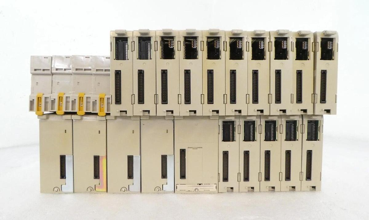 Used Omron C200H Series PLC Reseller Lot of 24 CPU42 ID217 OD219 MAD01 PD024 Working