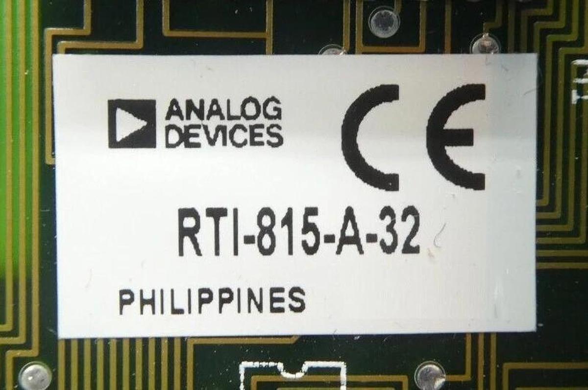 Used Analog Devices RTI-815-A-32 Analog Input PCB Card 12117 Working Surplus