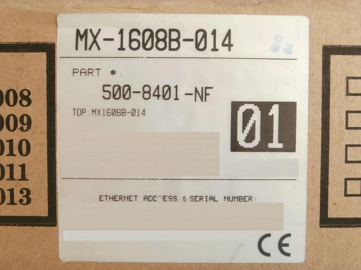 Used MRV 500-8401-NF Terminal Server MX-1608B-014 Brooks Automation Wafer Sorter New