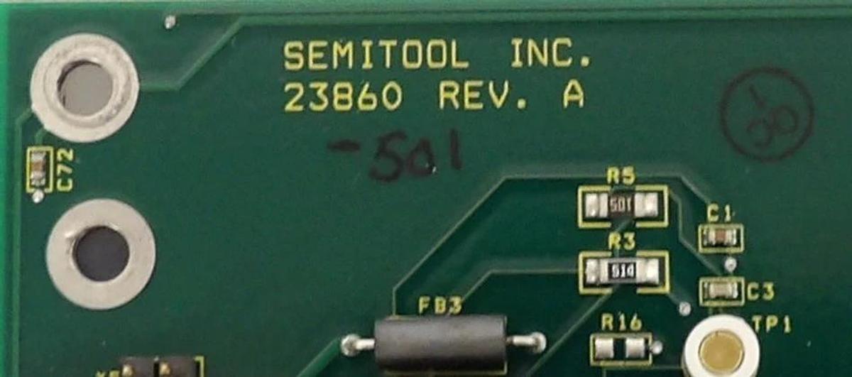 Used Semitool 23860-501 502 N2 Heater Control Interface Anneal Control PCB Working