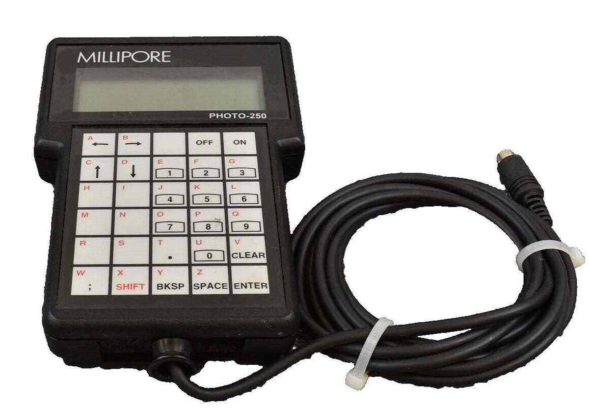 Used Millipore W2501KP01 Photo-250 Teach Pendant Hand Held Terminal Working Surplus