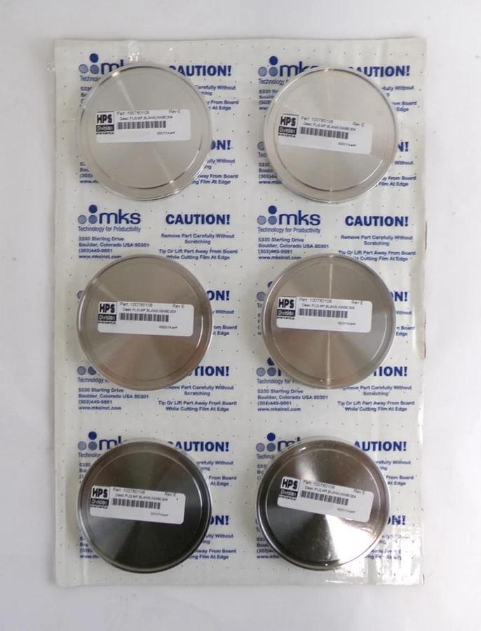 MKS Instruments 100760108 NW80 Vacuum Blank Off HPS 60-00044-00 Lot of 18 New