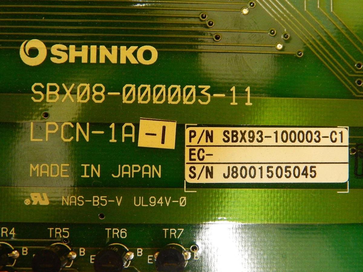 Used Shinko Electric SBX93-100003-C1 LPCN-1A-1 Interface PCB SBX08-000008-11 Used