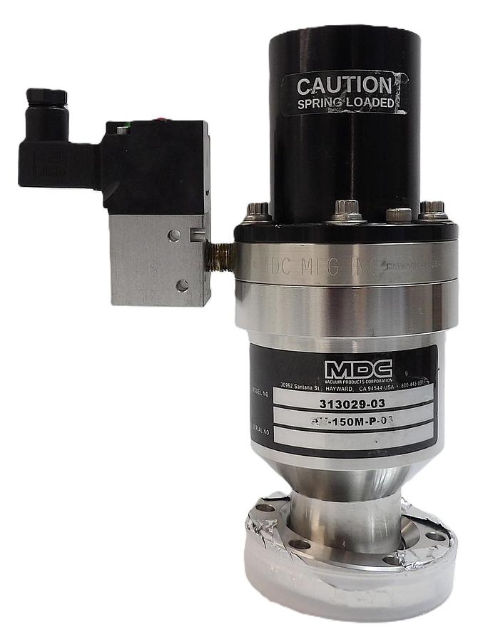 Used MDC Vacuum Products 313029-03 Pneumatic Angle Valve AV-150M-P-03 Working