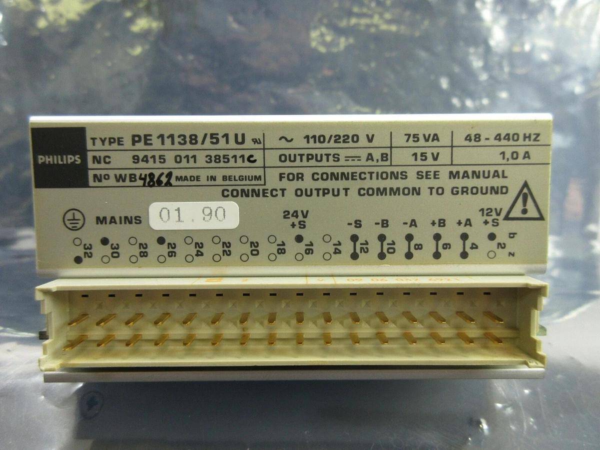 Used ASML 9415 011 38511C Power Supply PCB Card PE 1138/51U ASML PAS 5000/2500 Used