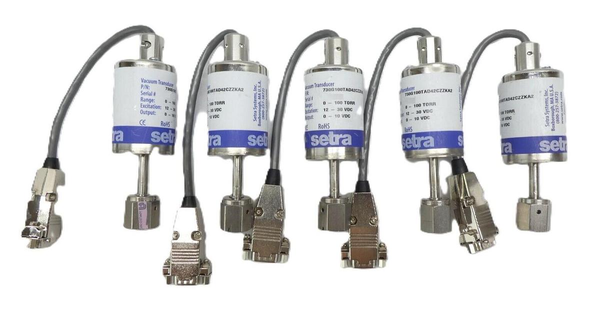 Used Setra 730G100TAD42CZZKA2 Pressure Transducer Model 730 Reseller Lot of 5 Working