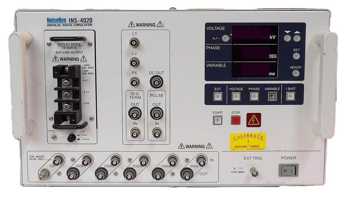 Used NoiseKen INS-4020 Impulse Noise Simulator INS Series 18-00061B Untested Surplus