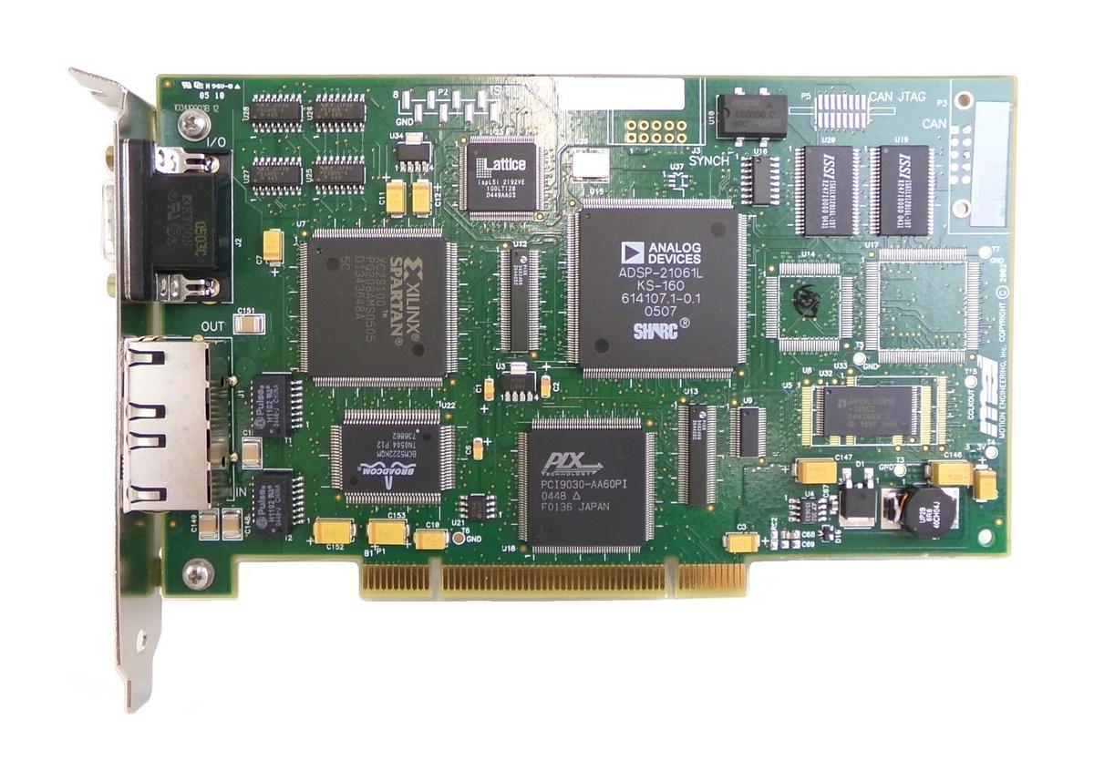 Used MEI Motion Engineering T014-0002 PCB Card XMP-SYNQNET-PCI-RJ Working