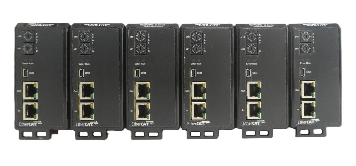 Used Watlow RMZ4-08AA-AAJC EtherCAT Temperature Controller EZ-ZONE Lot of 6 Working